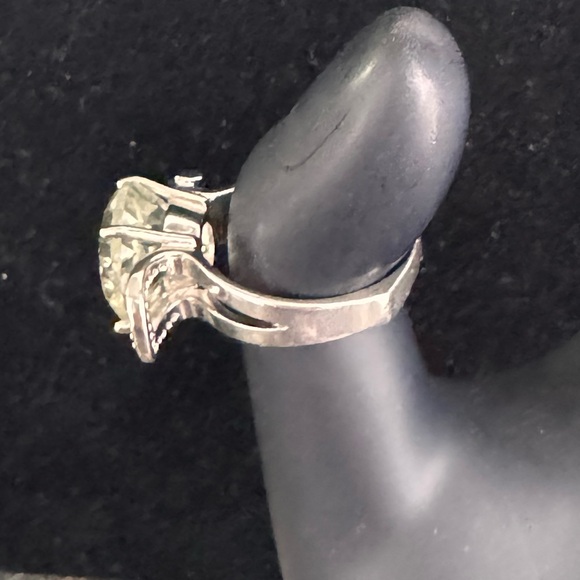 Daliglio Women's 14K White Gold Over Sterling Silver Amethyst and Diamond - Picture 8 of 11